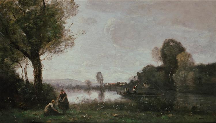 Sena Landschaft in der Nähe von Chatau - 1855