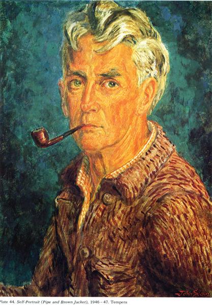 Self -Portrait (труба и коричневая куртка) - 1947