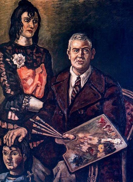 Self -Portrait s panenkou - 1943