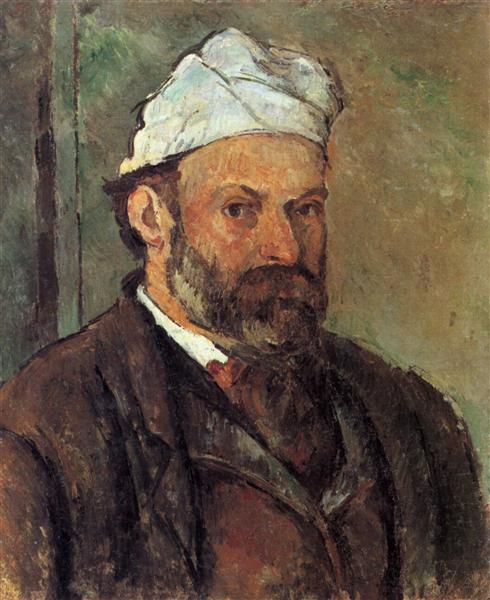 Auto -portrait con turbante bianco - 1882