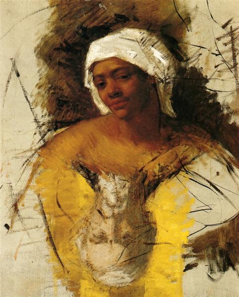 Esboço da Sra. Currey Sketch do Sr. Cassatt - 1871