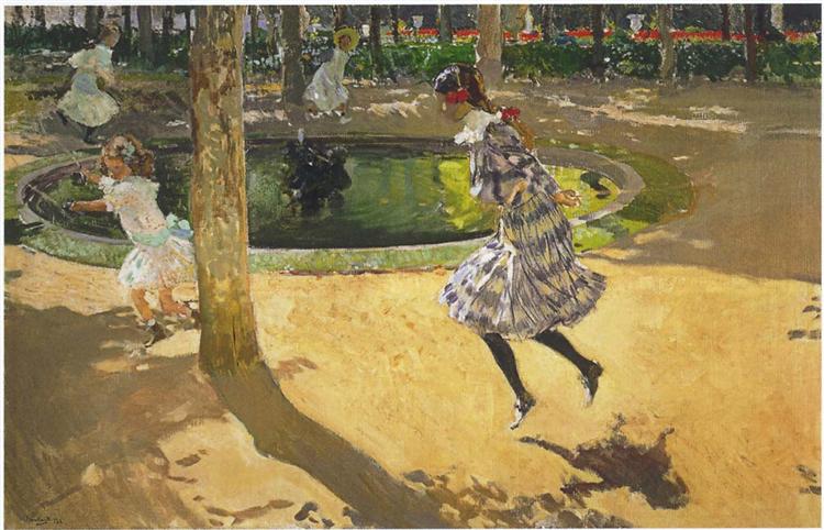 Hopp tauet på gården - 1907