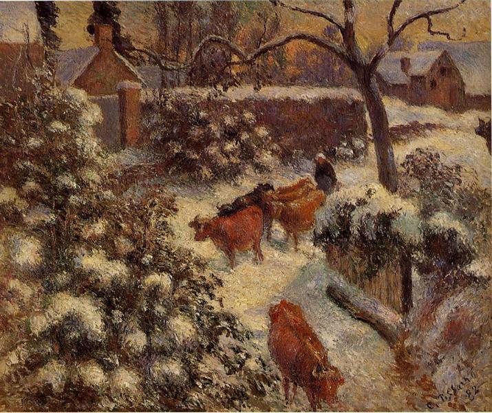 Snow Effect in Montfoucault - 1882