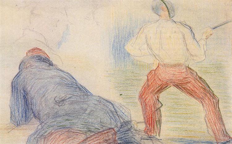 Fencing Soldier - další sklopení - 1880