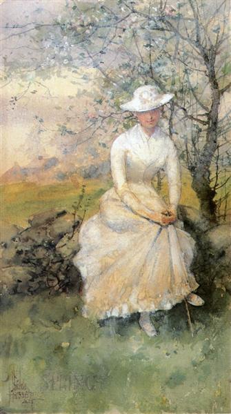 Frühling (auch als Künstlerin bekannt) - 1885
