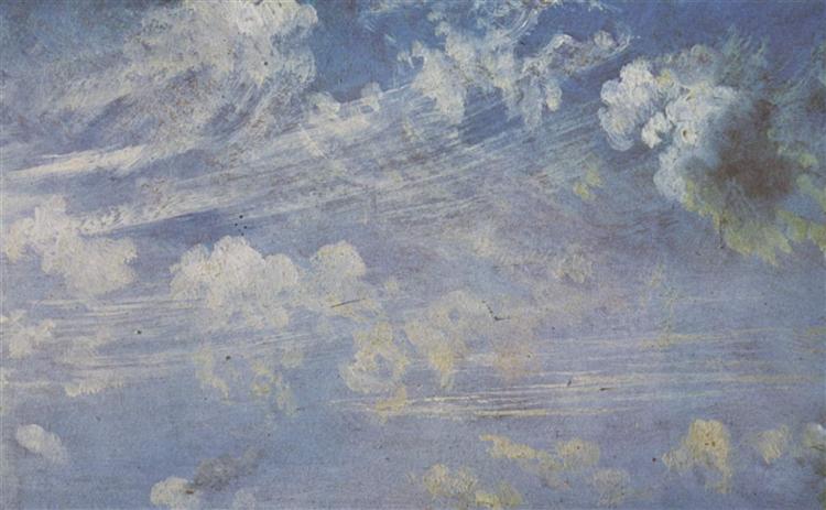 Étude des nuages de printemps - 1822