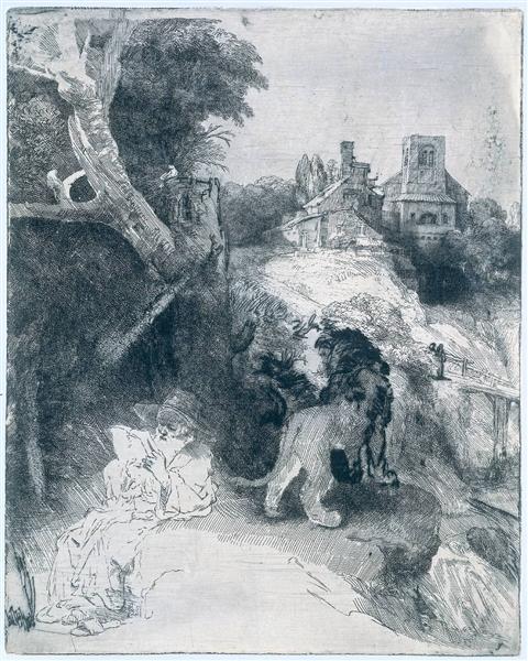 San Jerónimo in einer italienischen Landschaft - 1653