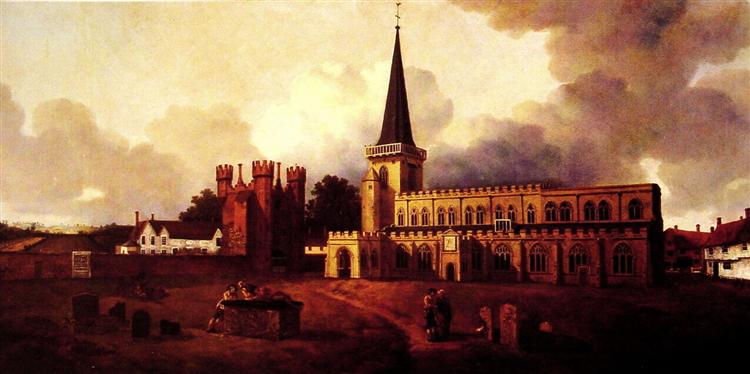 Kyrkan av Santa María Hadleight - 1750