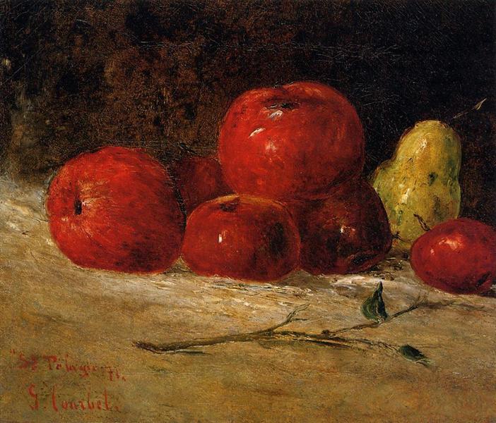 Bodegón de Manzanas y Pears - 1871