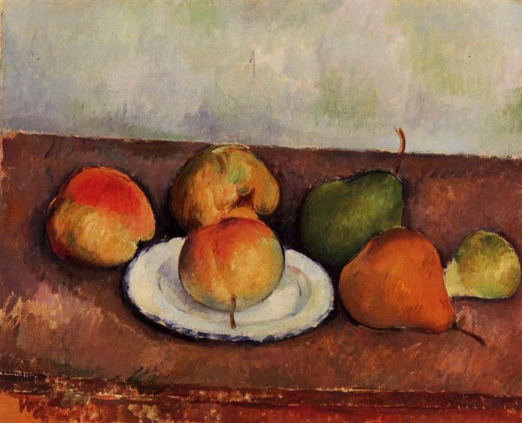 Bodegón con piatto e frutta - 1887