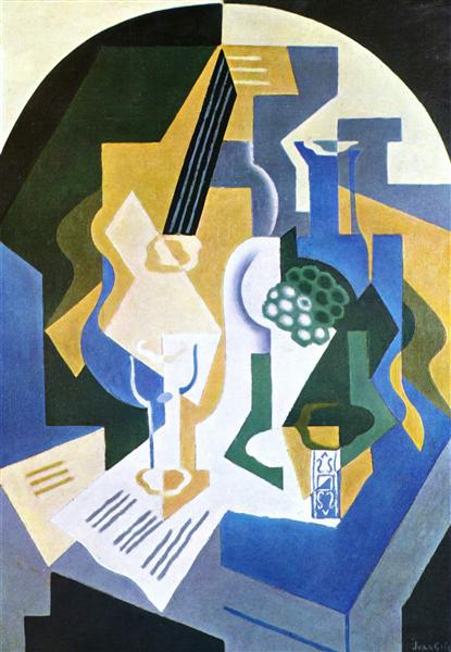 Bodegón con frutta e mandolino - 1919