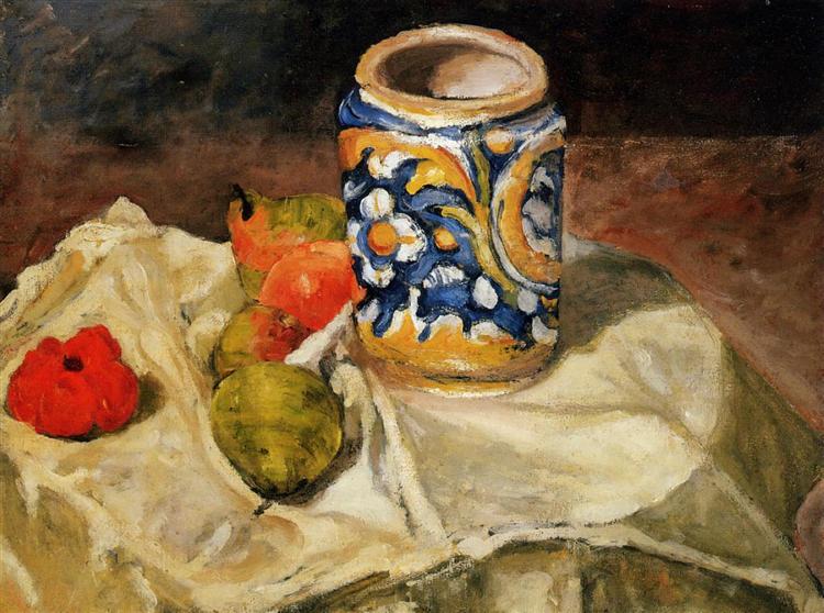 Bodegón avec pot d'argile italien - 1874