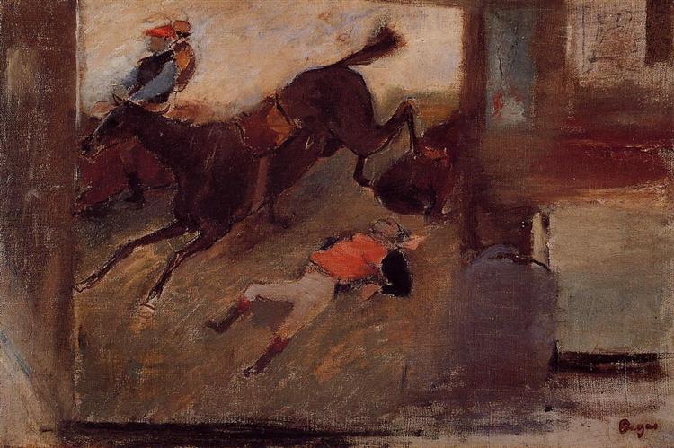 Interior Del Estudio Con 'La Carrera De Obstáculos' - 1881
