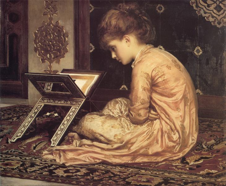 Estudio En Un Escritorio De Lectura - 1877