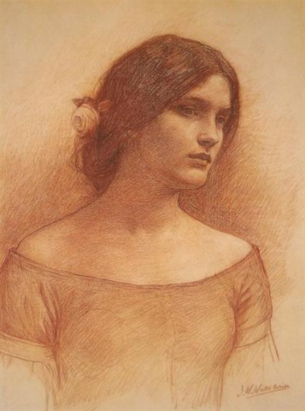 Studie pro 'La Lady Clare' - 1900