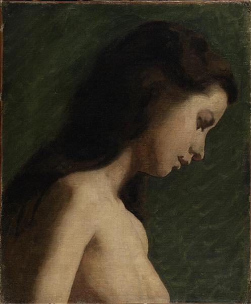 Studio della testa di una ragazza