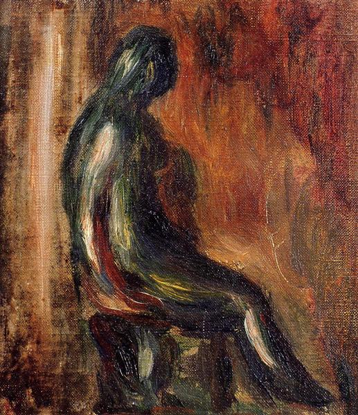 Studio di una statuetta di Mailol - 1907