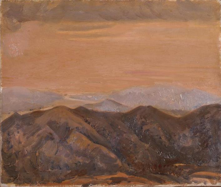 Vista do Monte Asama em Ise - 1930