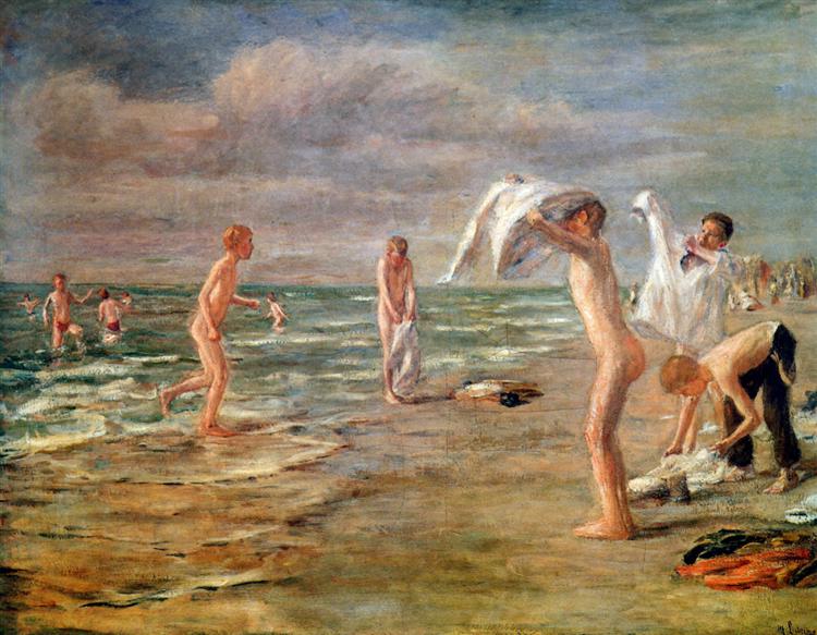 Boys swimming