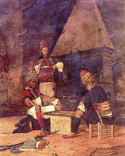 Tavla playing Zeybek