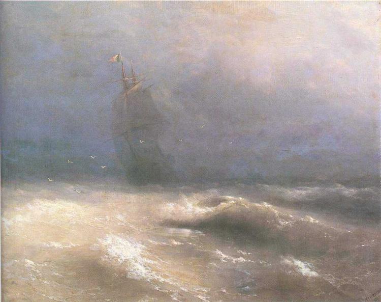Tempest per la costa di Nizza - 1885