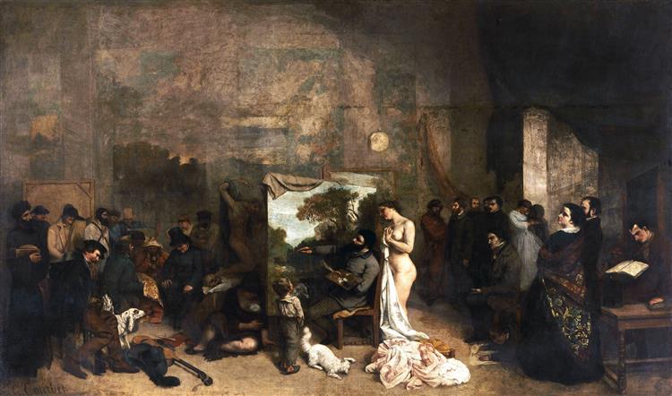 Die Studie des Künstlers - 1855