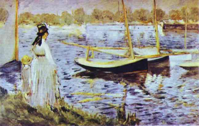 Les rives de la Seine dans Argenteuil - 1874