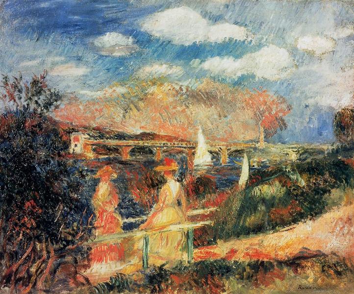 Les rives de la Seine dans Argenteuil - 1880