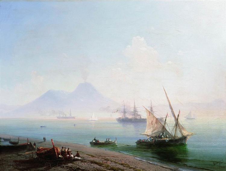 Nápoles Bay pela manhã - 1877