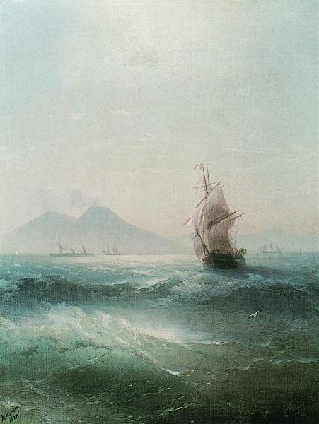 Naples Bay. Vue du Vésuvio - 1879