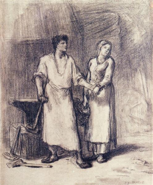 Seppä ja hänen tyttöystävänsä - 1848