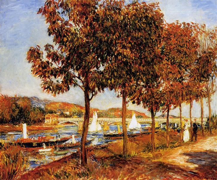 The Argenuil Bridge i efteråret - 1882