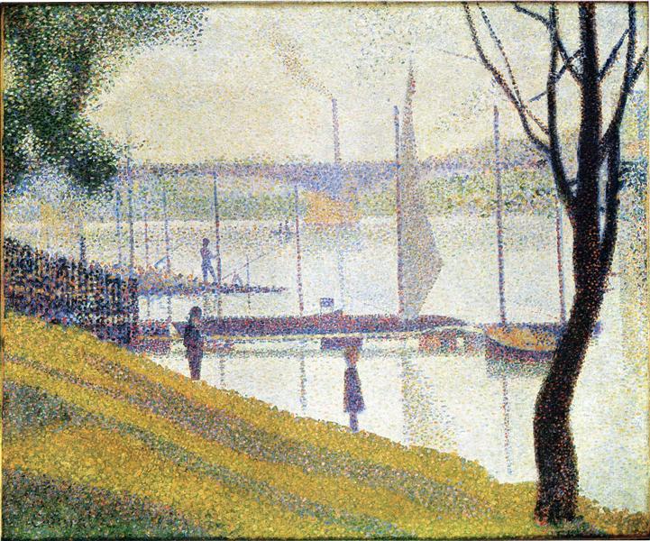Le pont Coubevoie - 1887