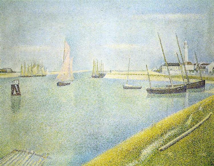 Le canal graveur - en direction de la mer - 1890