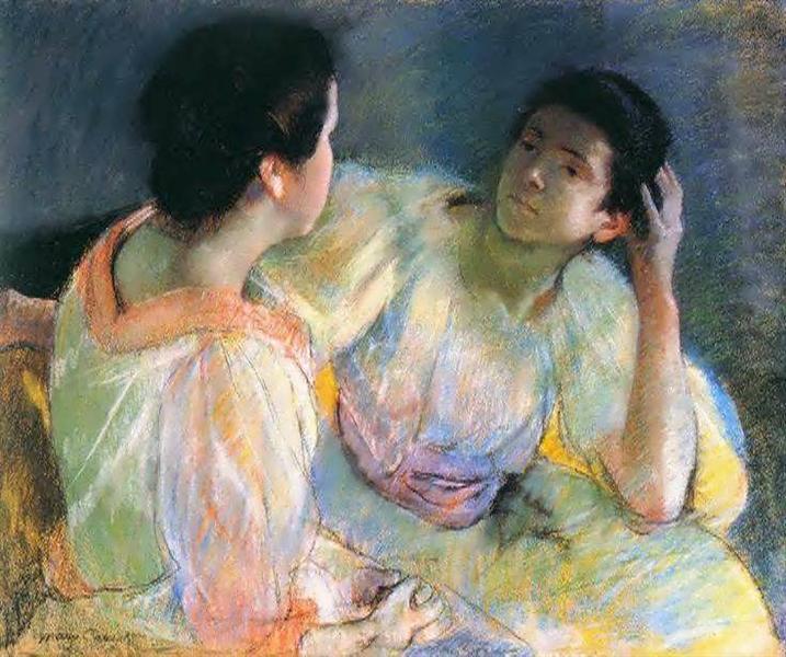 La conversation - 1896