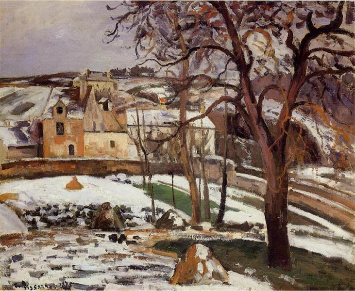 L'effetto della neve all'Hermitage - Pontoise - 1875