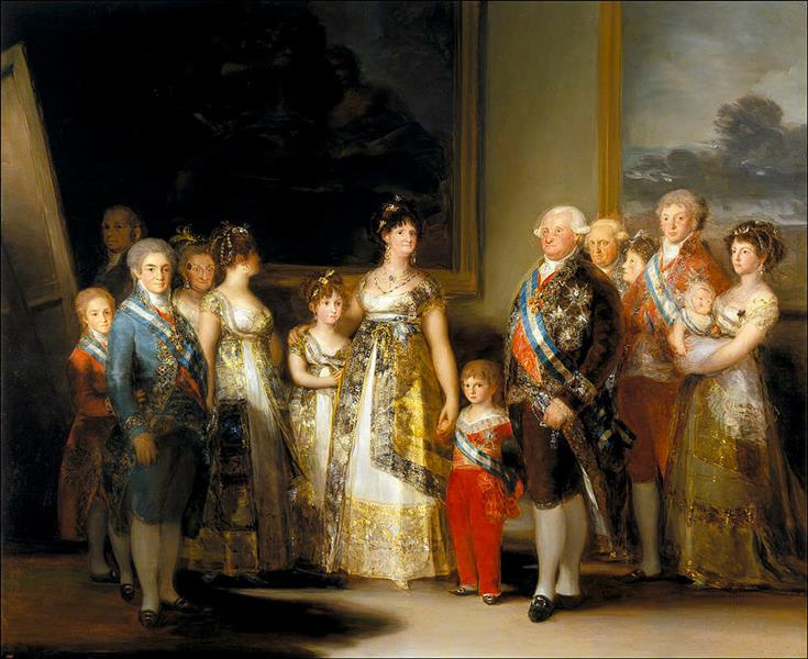 Carlos IV d'Espagne et sa famille - 1800