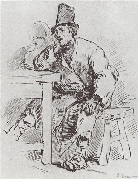 L'agriculteur à la table - 1877