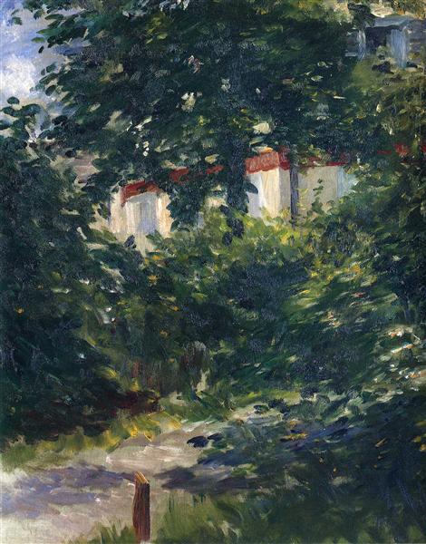 Ogród wokół domu Manet - 1882