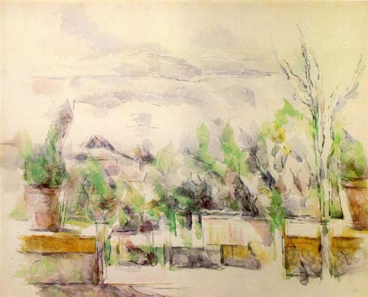 Die Terrasse von Les Lauves Garden - 1906