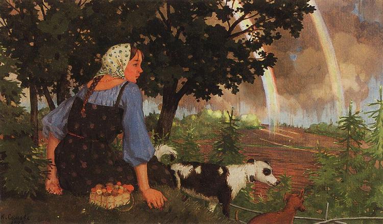 La Fille du Champignon Sous l'Arc-en-Ciel - 1922