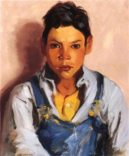 Le berger de chèvre (également connu comme enfant mexicain) - 1917