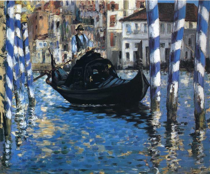 Le Grand Canal de Venise (Venise bleue) - 1875