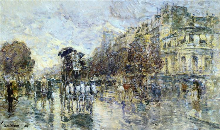 The Grands Boulevard - Paris - 1897