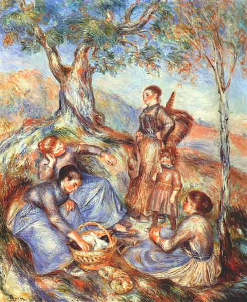 Grape Pickers at Lunch - 1888