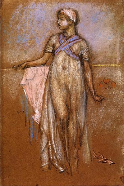 The Greek slave (or variations in violet and pink) - 1886
