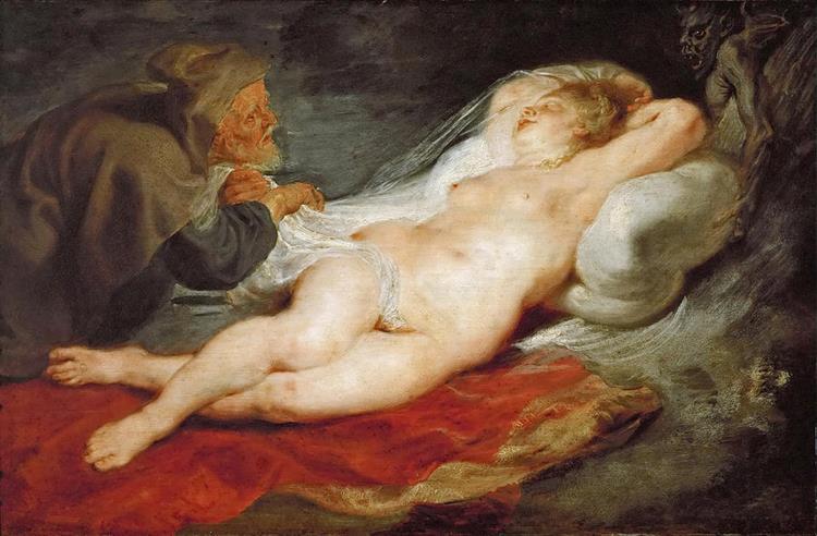 L'eremita e l'angelo addormentato