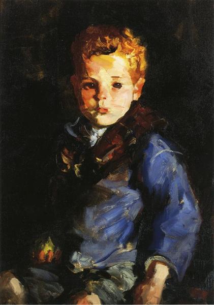 Mavi Denim ile İrlandalı Çocuk - Anthony Lavelle - 1927
