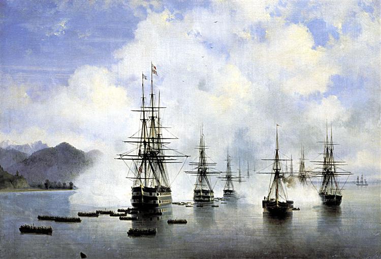 L'atterraggio a Subashi - 1839