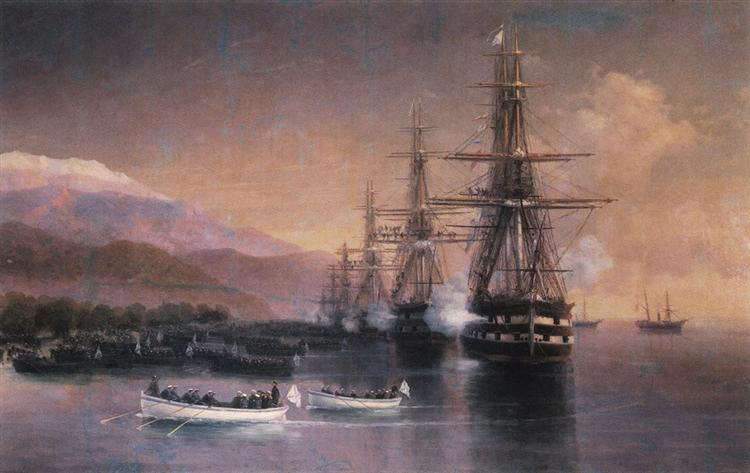 Die Landung in Auashi - 1880